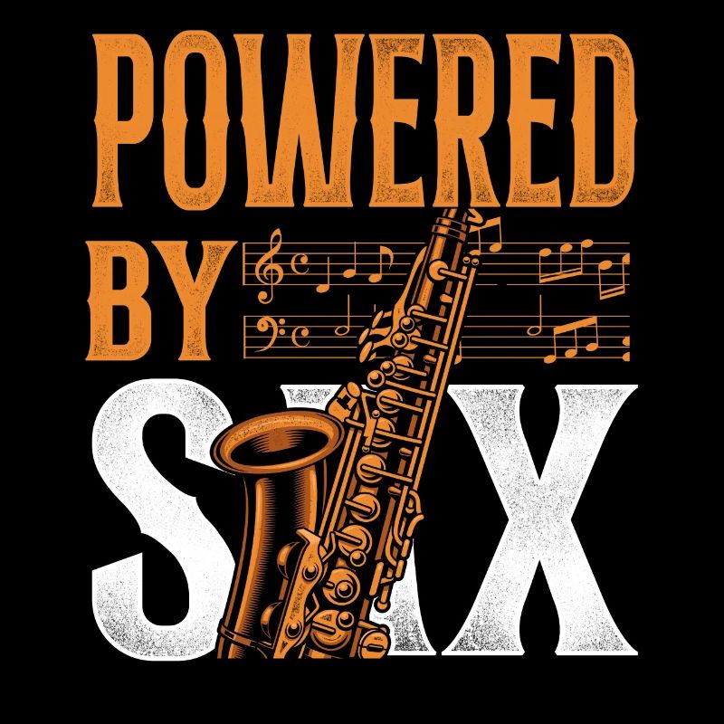 Saxophone Jeu de Mots Propulsé Par Sax