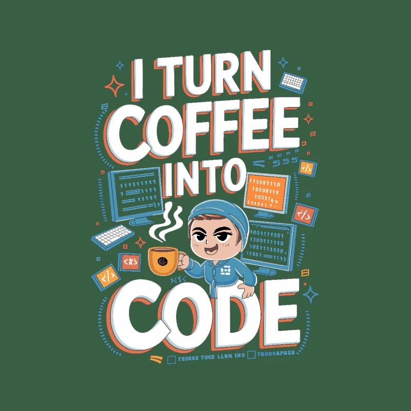 Kaffee und Code – Lustiges Programmierer Design