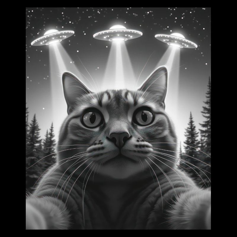 UFO Funny Cat