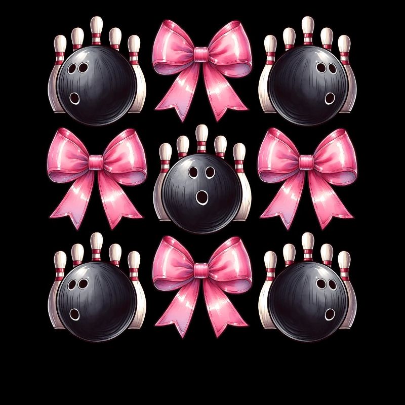 Coquette Bowlingklot Käglor Plommonstop Rosa Rosett