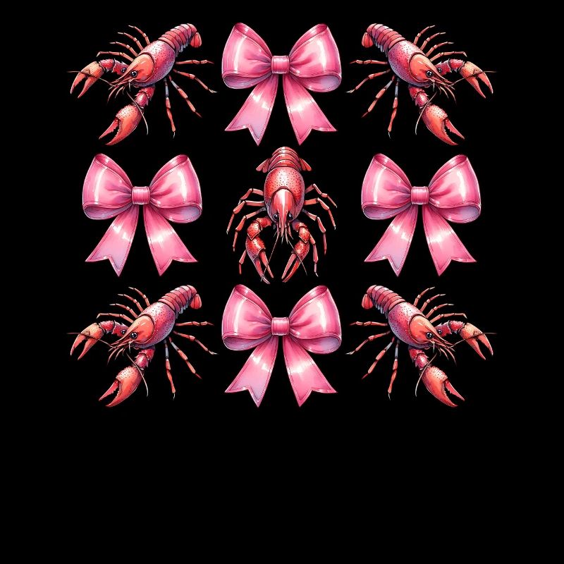 Coquette Bogen Langusten Flusskrebs Muttertag Rosa