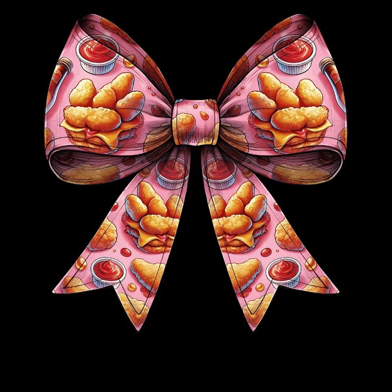 Coquette Bow Chicken Nugget Nugget Nug Pattern