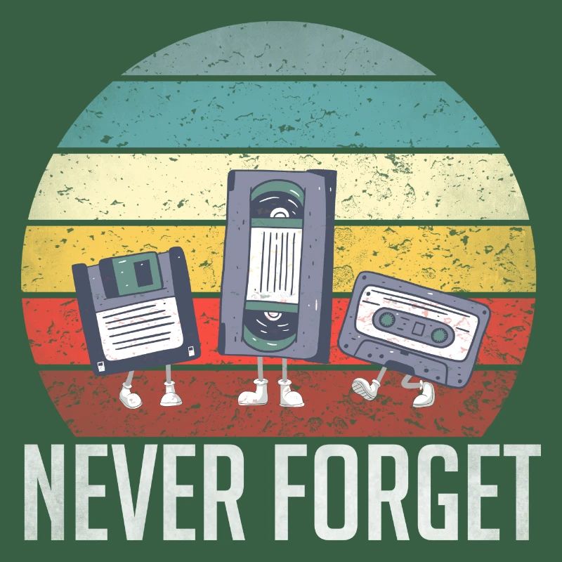 Never Forget 80er 90er Retro Technik Diskette