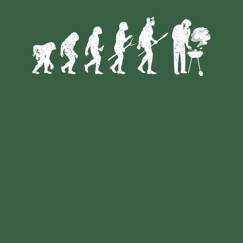 Grillen Evolution des Menschen BBQ Grill Barbeque