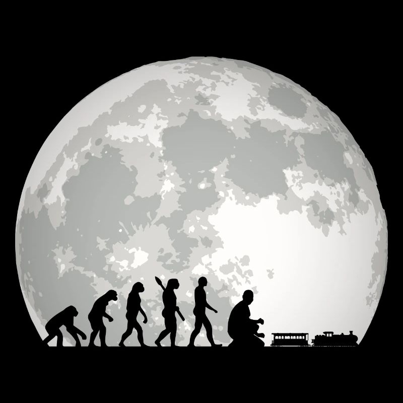 Evolution of Human Train Model Railway