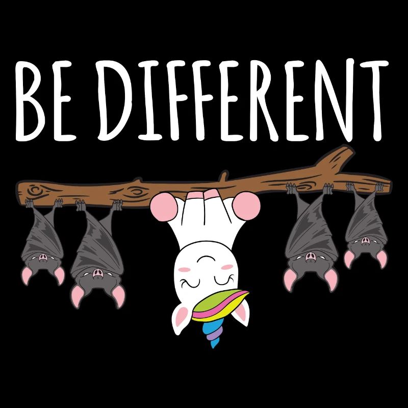 Be Different Fledermuas Einhorn