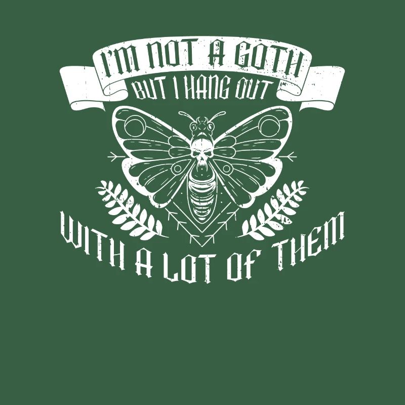 Goth Moth Gothic Grufti Emo Saying