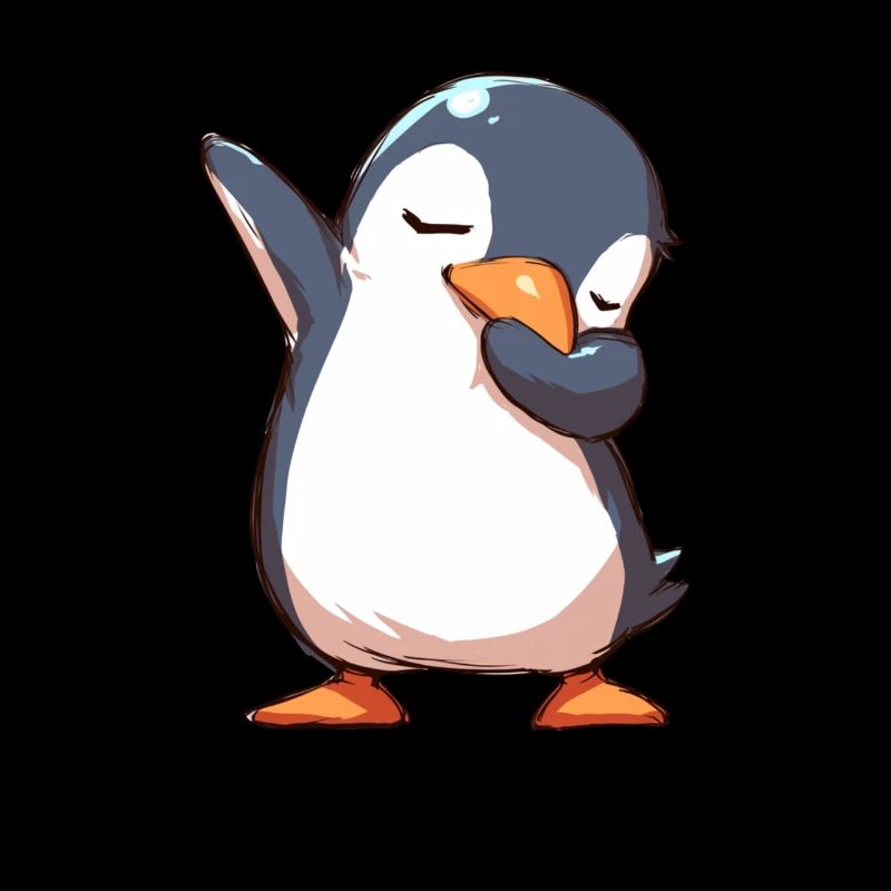 Pingouin Sondage Kawaii Pingouin Mignon