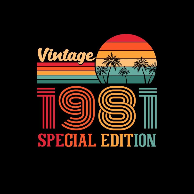 40e anniversaire Année de construction 1981 Idée cadeau