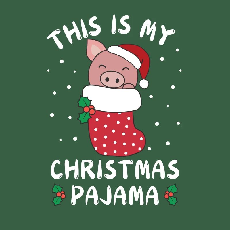 C’est mon pyjama de Noël, doux cochon