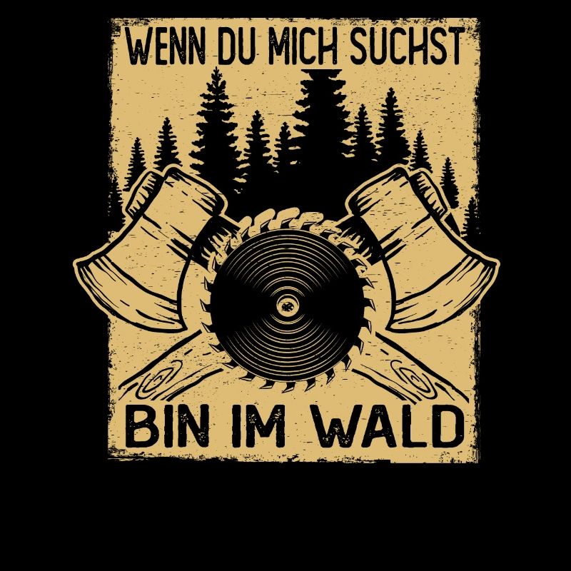 Holzhacker Bin im Wald