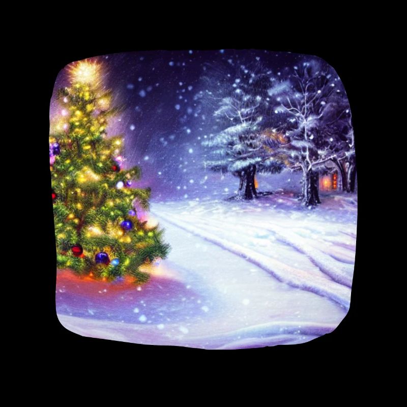 Weihnachtsbaum mit Schnee