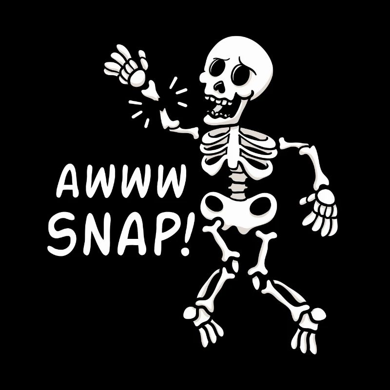 Awww Snap Skeleton Broken Bones