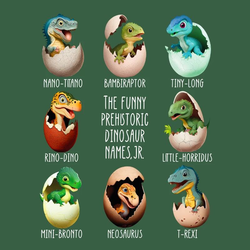 Bébé dinos dans l’œuf