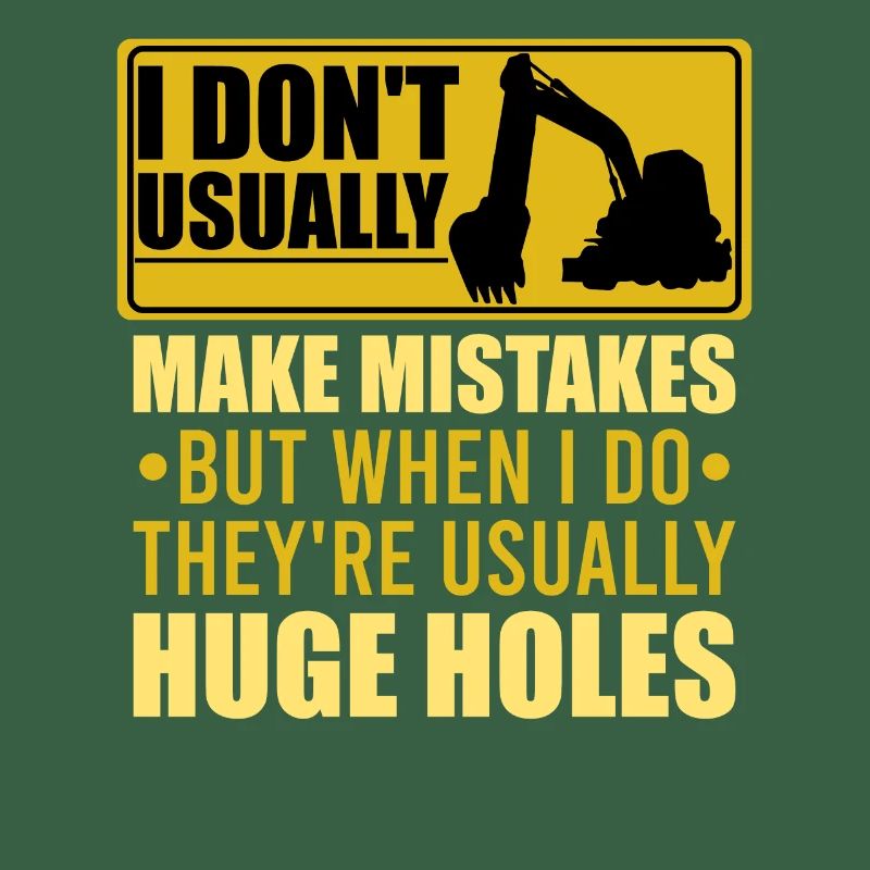 Retro Excavator Slogan Excavator Driver Construction Site