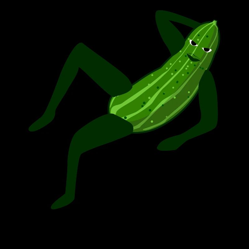 Concombre modèle concombre à la mode