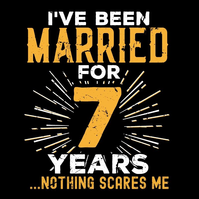 7. Hochzeitstag Lustige Paare Ehegeschenk