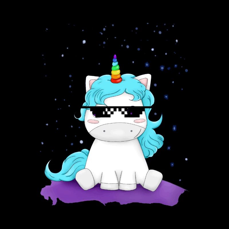 Einhorn mit Sonnenbrille