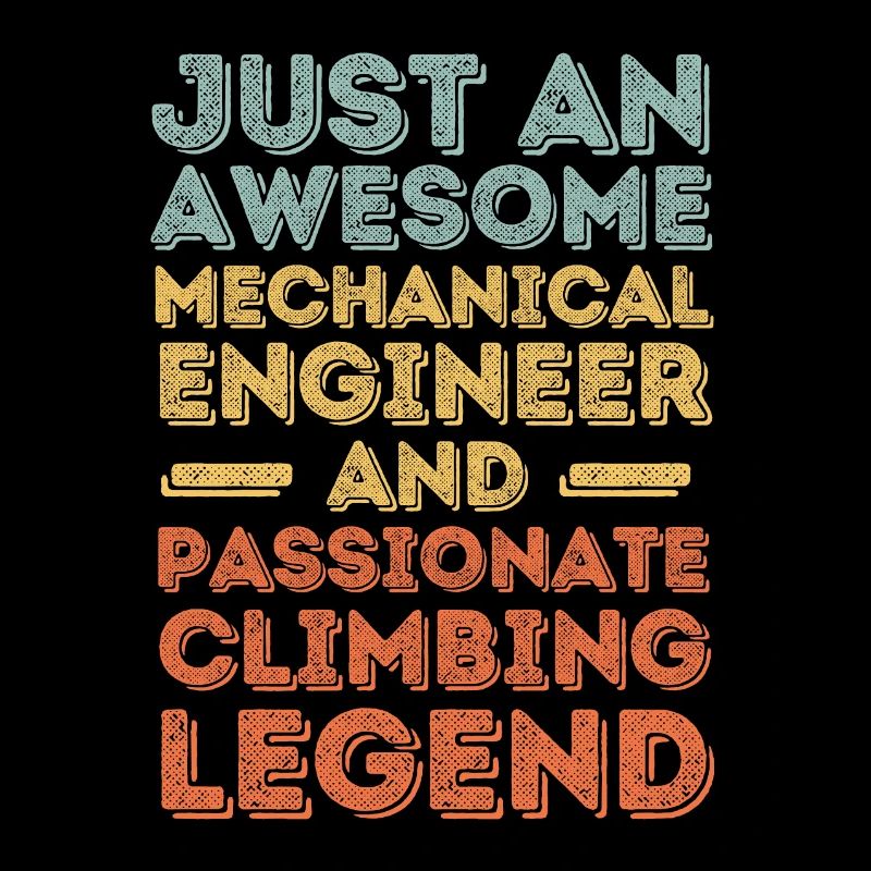 Mechanical Engineer Climbing retro