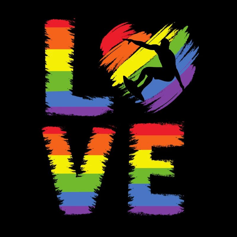Surfer LGBT Pride