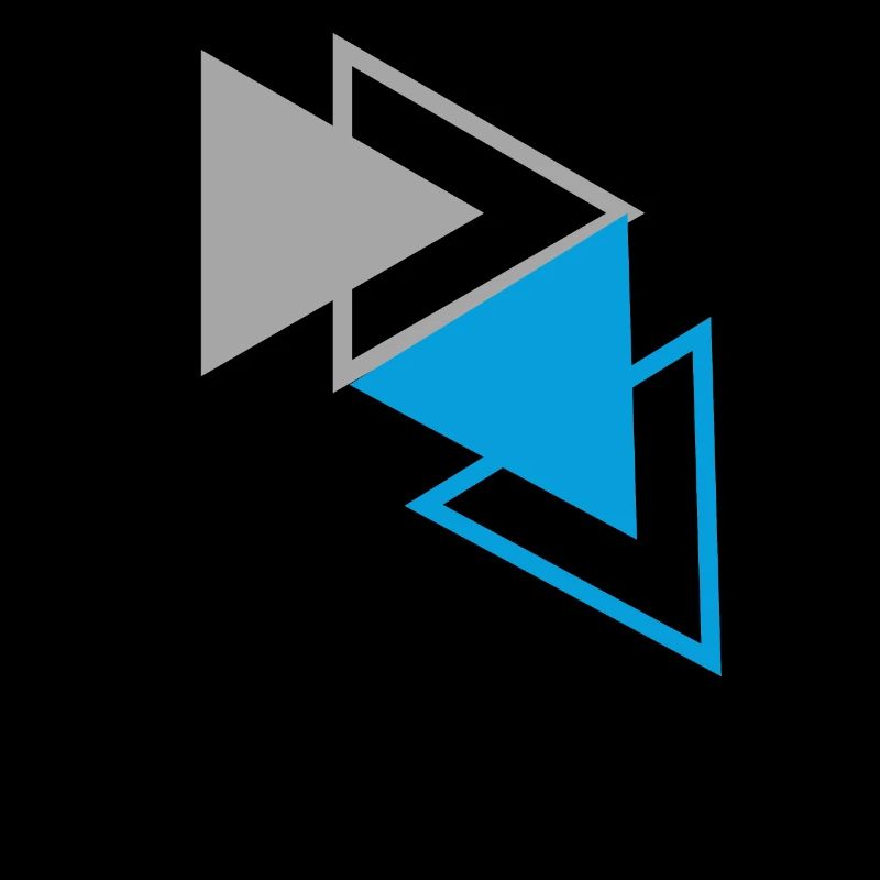 "Triangles Blue Gray Design"
