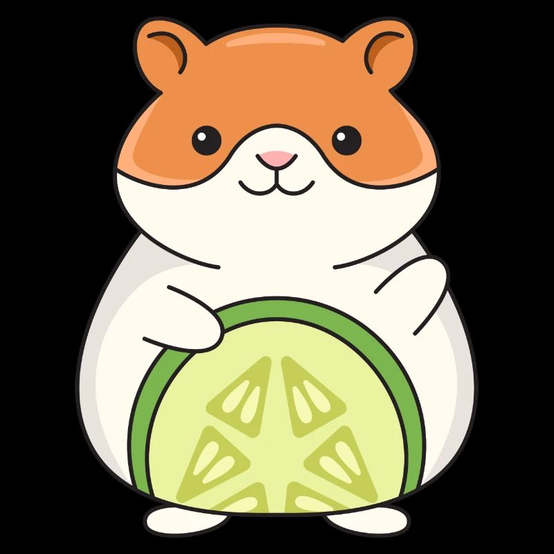 Design de concombre hamster pour les amateurs de hamsters