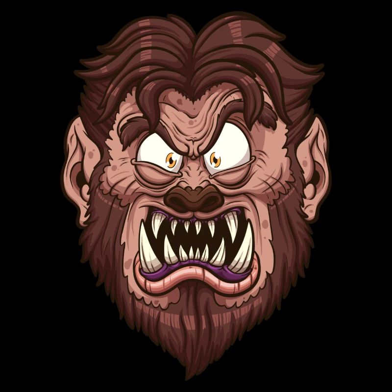 Visage de loup-garou
