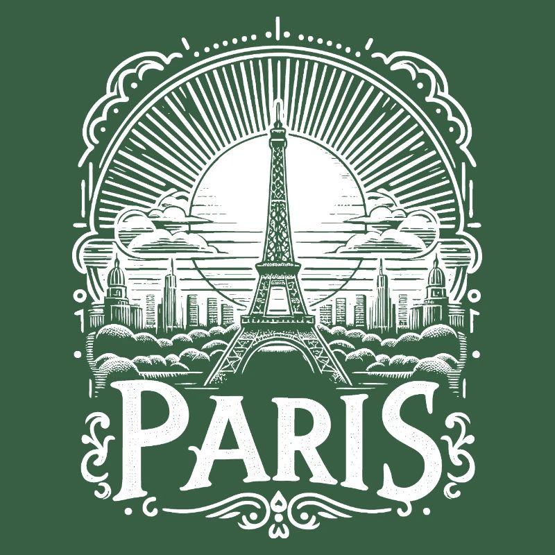 Création de chemises Paris avec la Tour Eiffel - la tour Eiffel