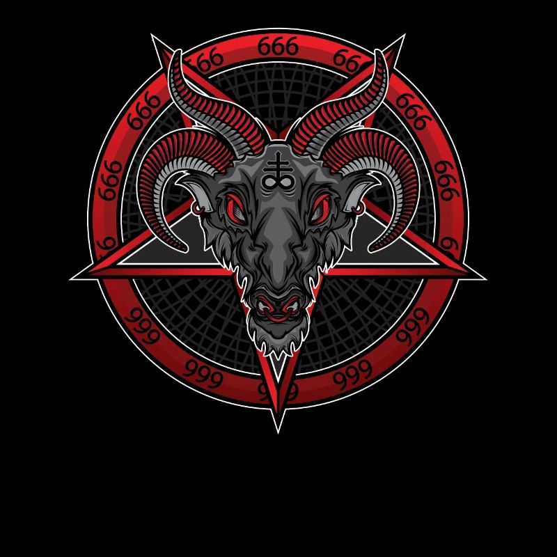 Baphomet Satan 666 Gothic Okkult Antichrist
