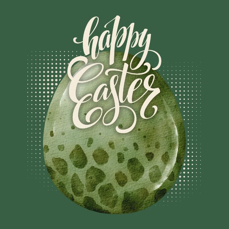 Easter, Dinosaur Egg, Happy Easter Typography