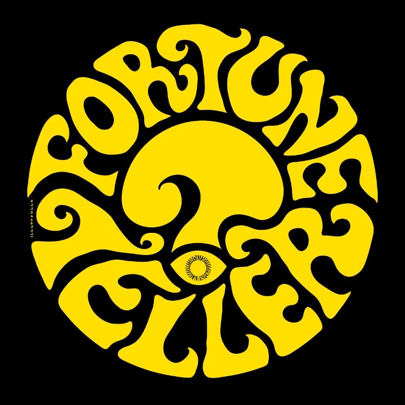 FORTUNE PLATE - jaune - diseuse de bonne aventure psychédélique