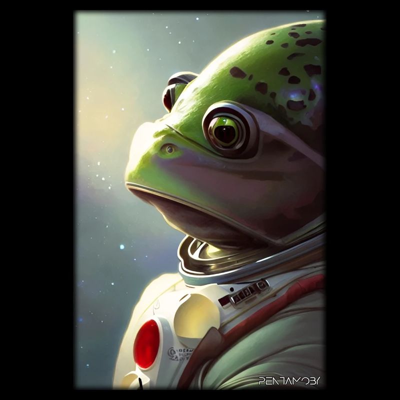 Frog Amphibian Astronaut Future Sci-Fi Technology
