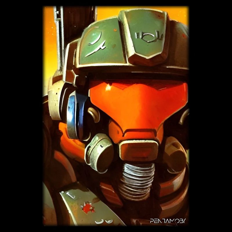 Kampfbot Roboter Supersoldat Maschine Krieger