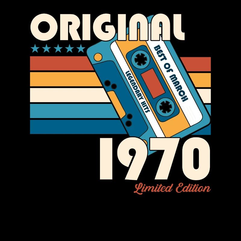 Cassette 55e anniversaire Mars Année 1970