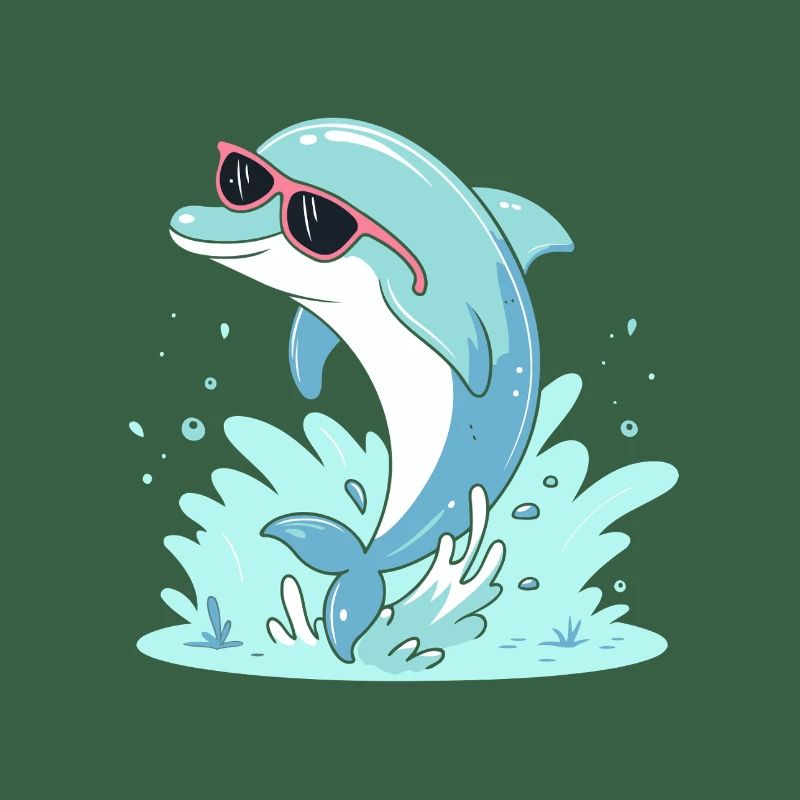 Delfin-Sommer-Pinkbrille