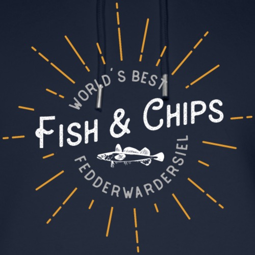 Fish & Chips Fedderwardersiel - Unisex Bio-Hoodie von Stanley & Stella