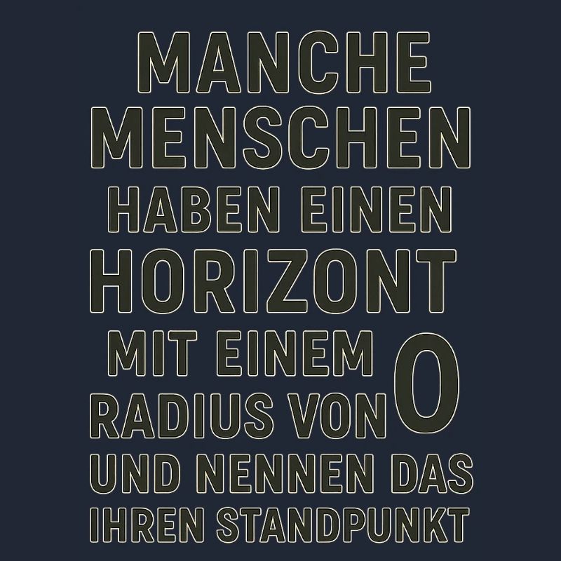 Nullradius-Horizont Standpunkt Spruch