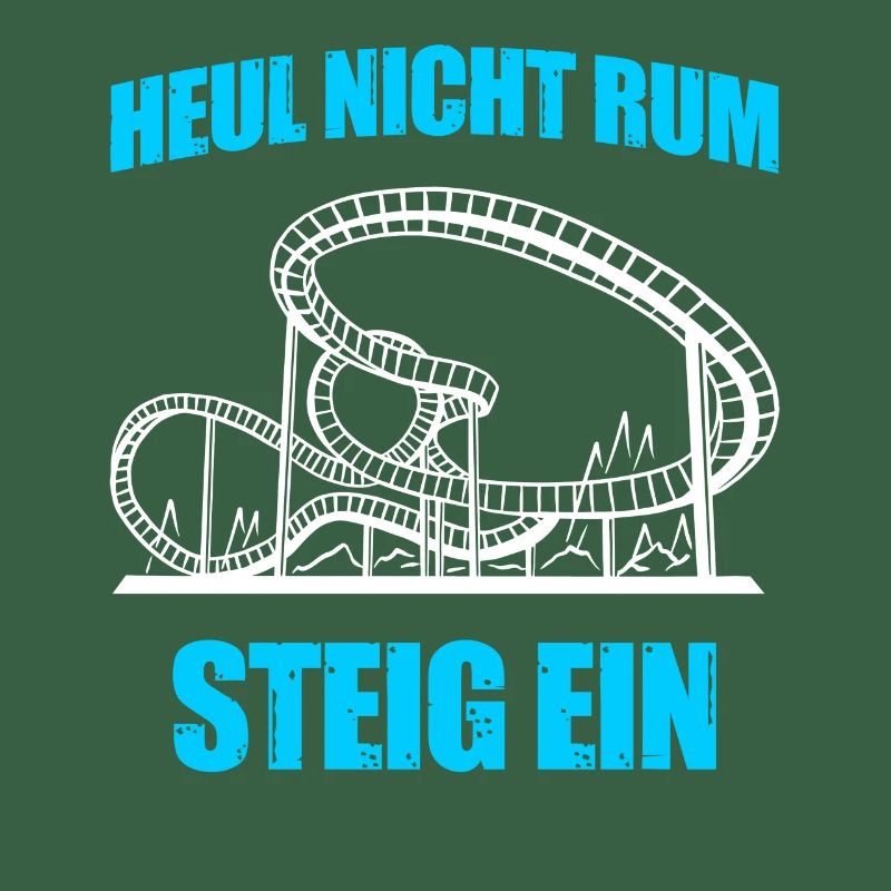 Steig ein Freizeitpark Rollercoaster Achterbahn