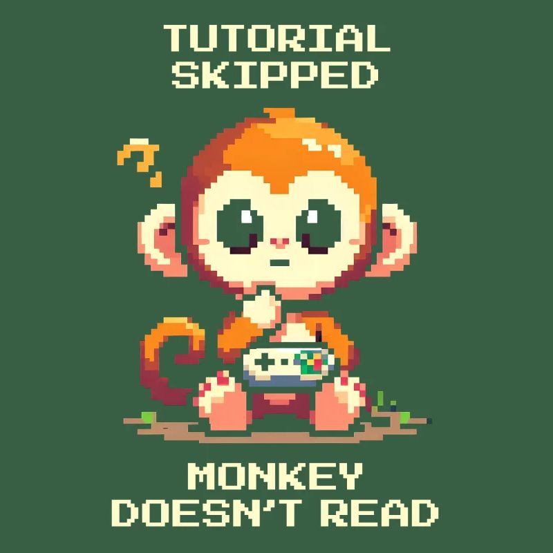 Tutorial skipped – Monkey doesn't read | Noob humor