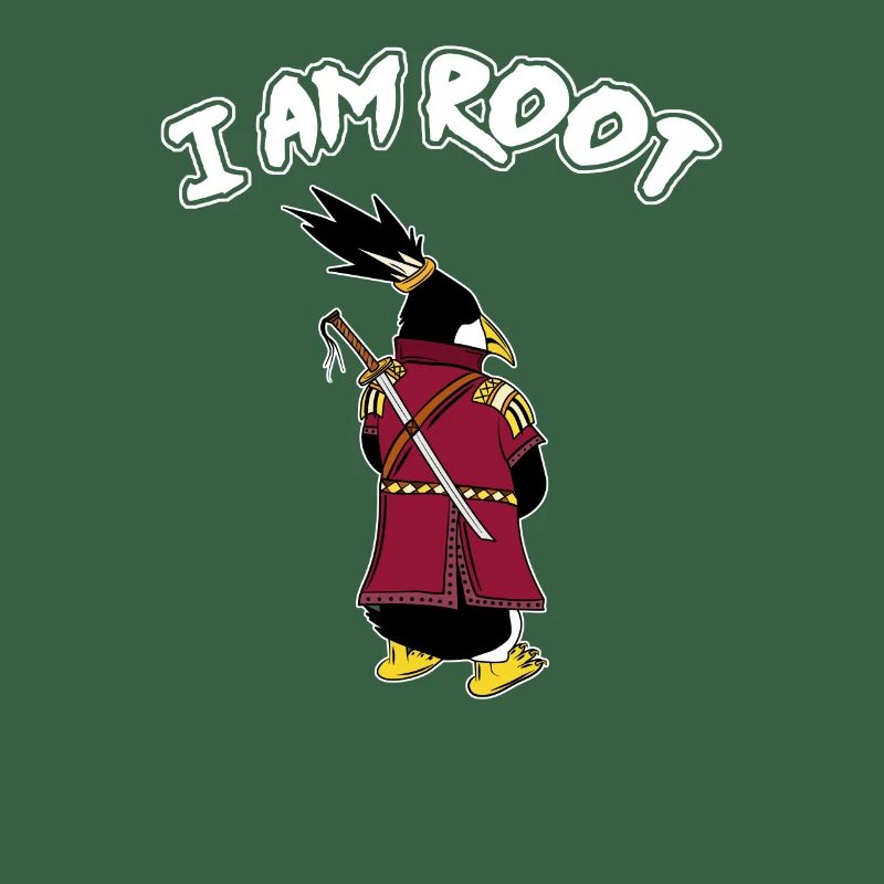 Linux Pingouin I Am Root Geeks Geeks Nerd Computer Ninja