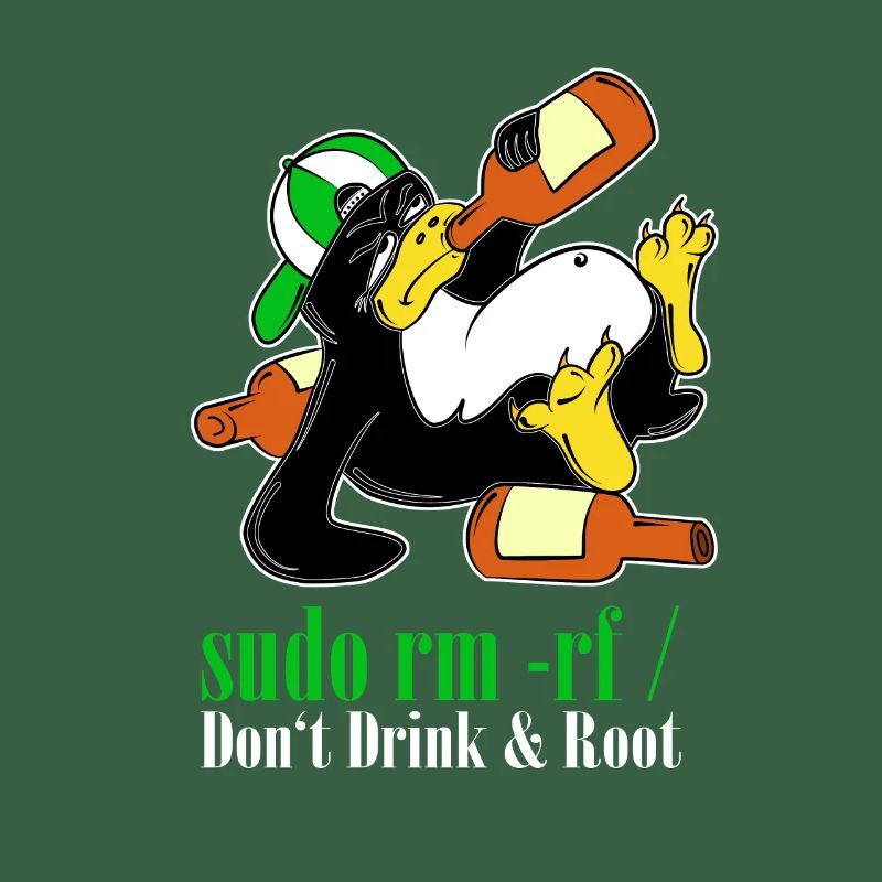 Linux Pinguin Sudo Admin Lustig Informatik PC Nerd