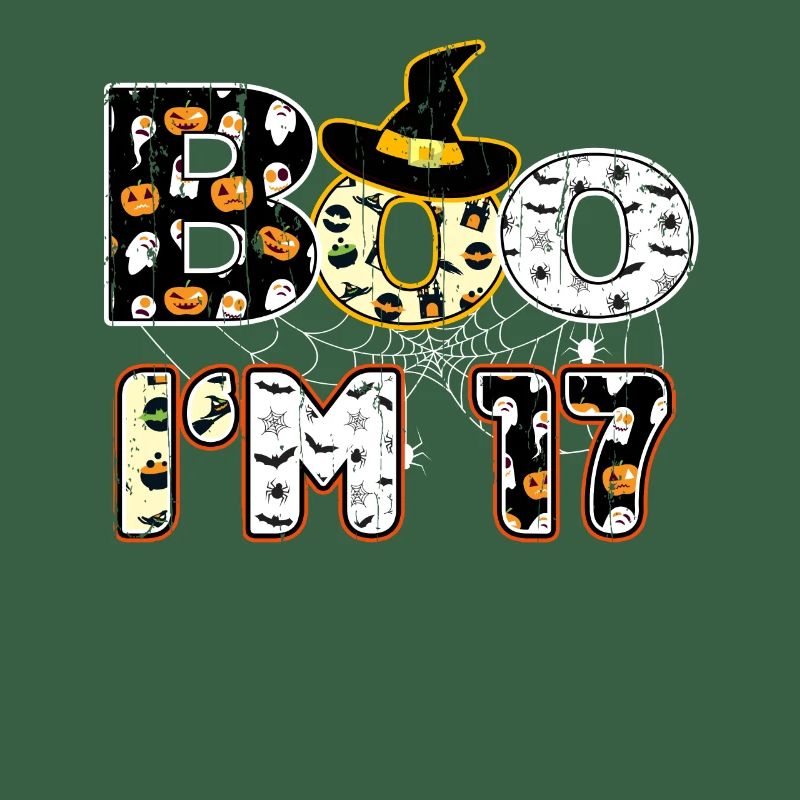 Halloween Pattern Spider Creatures Birth Age 17