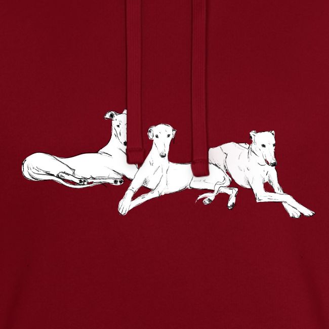 Drei Windhunde