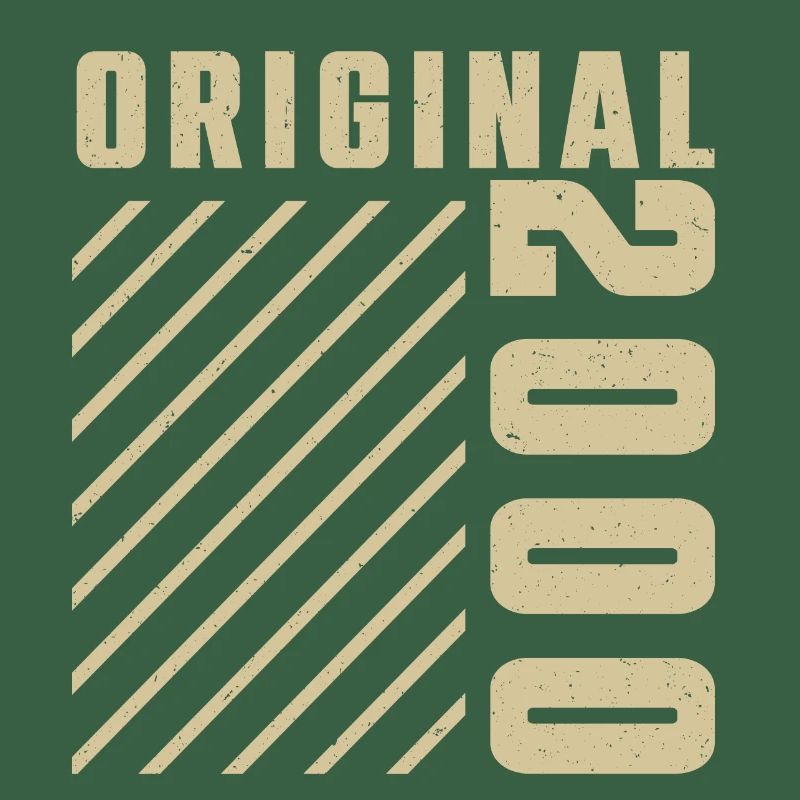 Original 2000 Authentic 2000 Vintage Bursdag