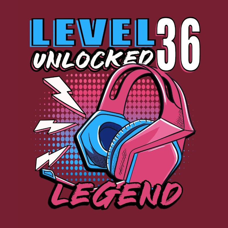 Level 36 freigeschaltet Geburtstagsshirt Geschenk