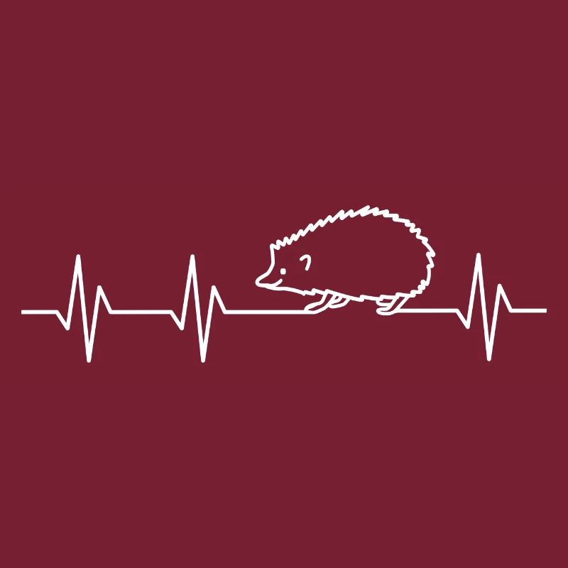 Igel Stacheltier Igelmotiv Herzschlag Igelchen