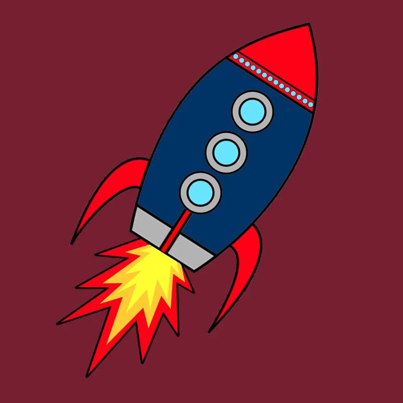 Rocket * Rakete startet