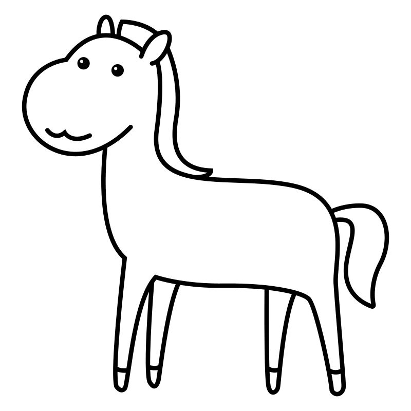 Pferd Comic Tier