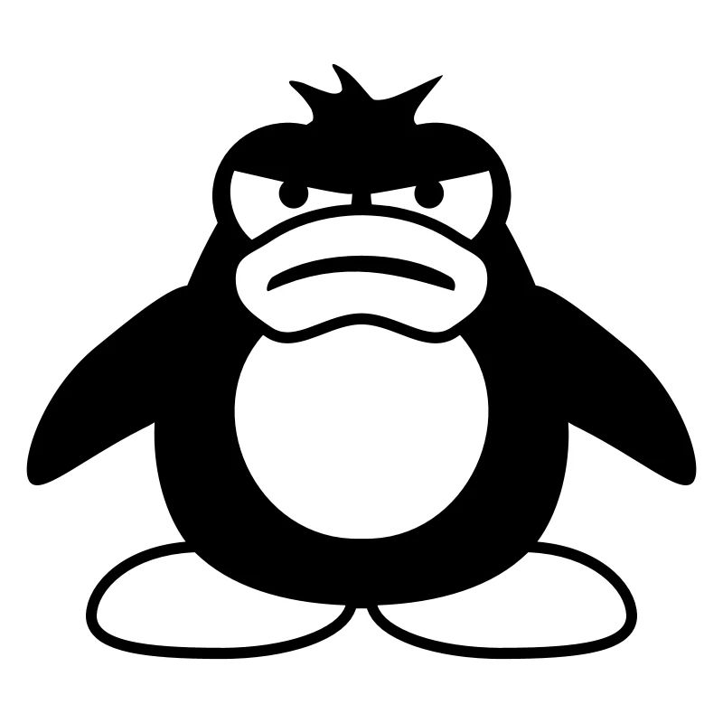 Penguin Angry Unhappy Bad Mood