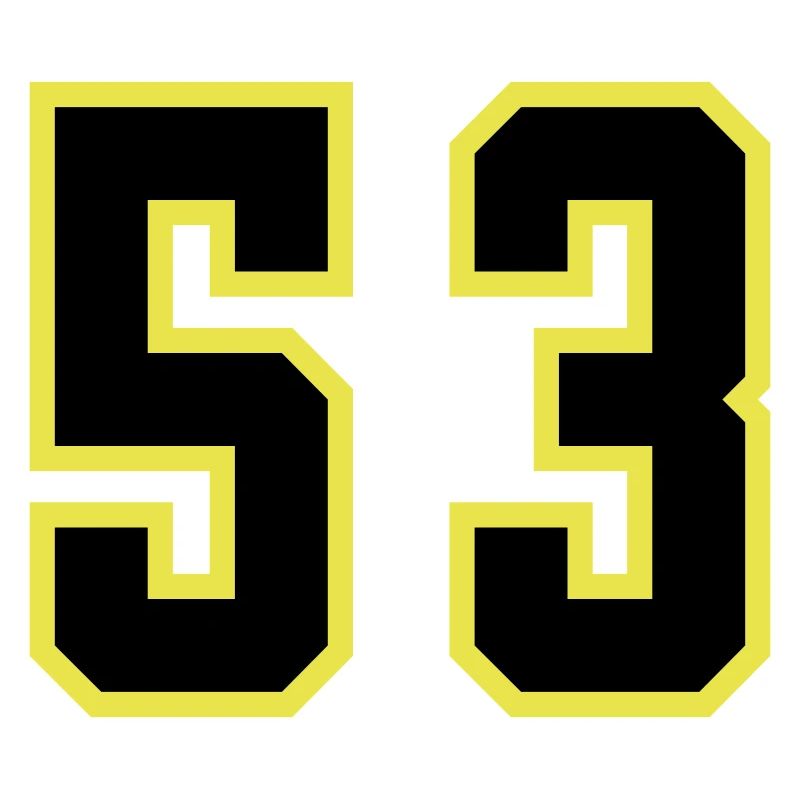 Maillot à 53 numéros